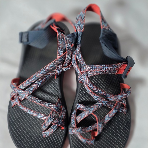 Chaco ZX2 Classic Women's Sandals Size 8 Aztec Comfort Coral Blue Pattern - Picture 4 of 10